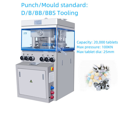 TIANHE Multiplice Punch Tooling High Speed Tablet Press Machine Tipo D / B Forza di alimentazione fornitore