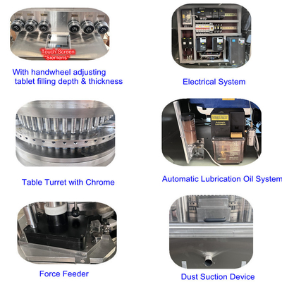 TIANHE Multiplice Punch Tooling High Speed Tablet Press Machine Tipo D / B Forza di alimentazione fornitore