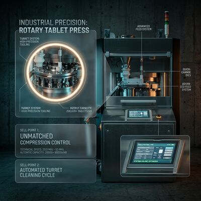 Speed Tablet Press Machine GZPK-45/55 Automatic Tablet Weight Control High-Speed Rotary Press D B Tooling fornitore