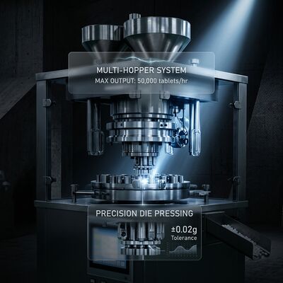 Speed Tablet Press Machine GZPK-65/71 High Output 462000 pcs/h Automatic Tablet Weight Control BB BBS Tooling fornitore