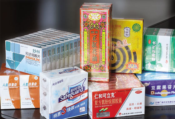 TIANHE Perfume Box Cellophane Packaging Pharmaceutical Packaging Machine Medicina scatola fornitore